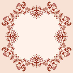 Vector ornamental nature vintage border