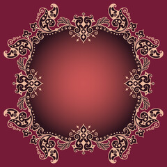 Vector ornamental nature vintage border