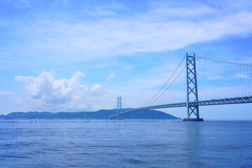 Fototapeta na wymiar 【兵庫県】明石海峡大橋 / 【Hyogo】Akashikaikyo Bridge