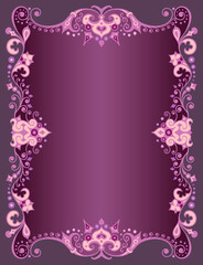 Vector ornamental nature vintage border