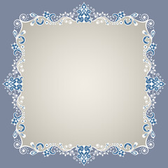 Vector ornamental nature vintage border