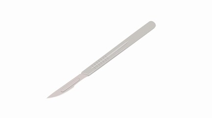 Vector Isolated Illustration of a Scalpel