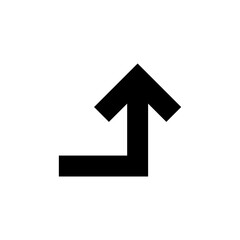 arrow pointing up, download button isolated on white, simple arrow for icon flat line, black arrow up direction, arrow sign of next or download upload concept