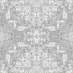 Fototapeta premium Vector fantasy hand drawn seamless pattern