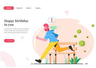 web landing page run from virus