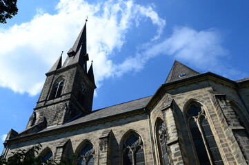 Fototapeta na wymiar The church of St. Sturmius in Rinteln, Germany 