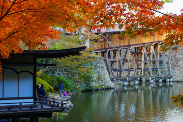 和歌山県和歌山市「和歌山城 西之丸庭園(紅葉渓庭園)の紅葉」