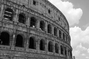 Fototapeta na wymiar Colosseum Exterior, Rome, Lazio, Italy