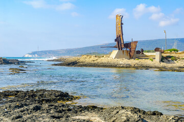 Memorial monument for the Maapilim, Achziv coast