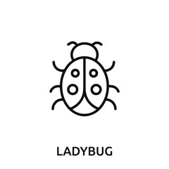 ladybug icon vector. ladybug icon vector symbol illustration. Modern simple vector icon for your design. ladybug icon vector.	