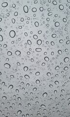 water drops on glass