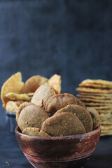Methi Poori or Puri is very famous teatime snacks In India made using wheat flour and fresh fenugreek deepfried in oil.