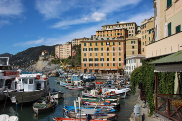 Fototapeta na wymiar Camogli, a wonderful village in Liguria, Italy. Cinque Terre.