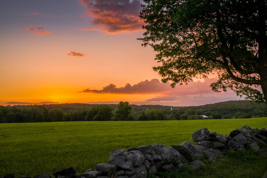 Sunset over Hardwick