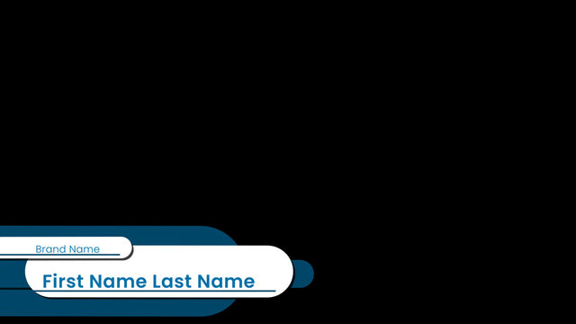 Round Geometry Shapes Lower Third
