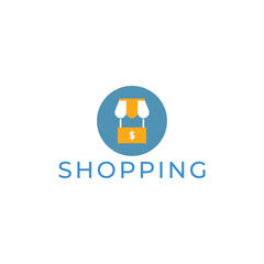 Online Shop logo designs template. Tag, Label, Store, Cart, Trolley.