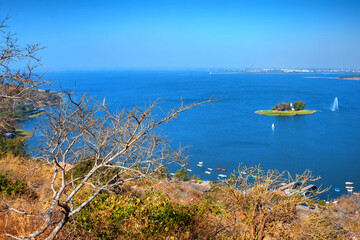 View of upperlake iin Bhopal, Madhya Pradesh, India