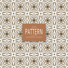 Seamless vector pattern. Background pattern in geometric ornamental style.