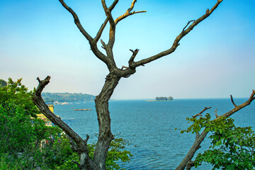 Beautiful view of Upper lake, (bada talab), Bhopal, Madhya Pradesh, India