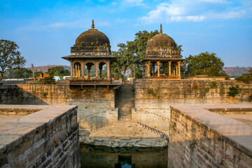 Fototapeta premium Chakla Baodi, Chanderi, Madhya Pradesh, India.