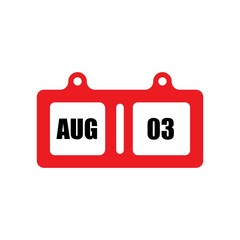 August flat calender