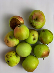 green apples in a basket
