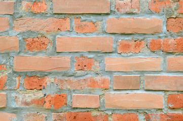 Obraz premium Old brickwork horizontal background in vintage style 