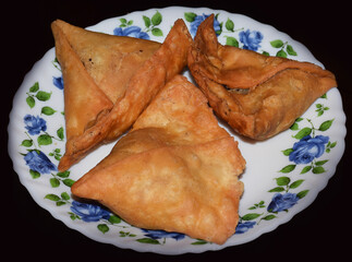 Samosa - Indian special traditional street food or snacks