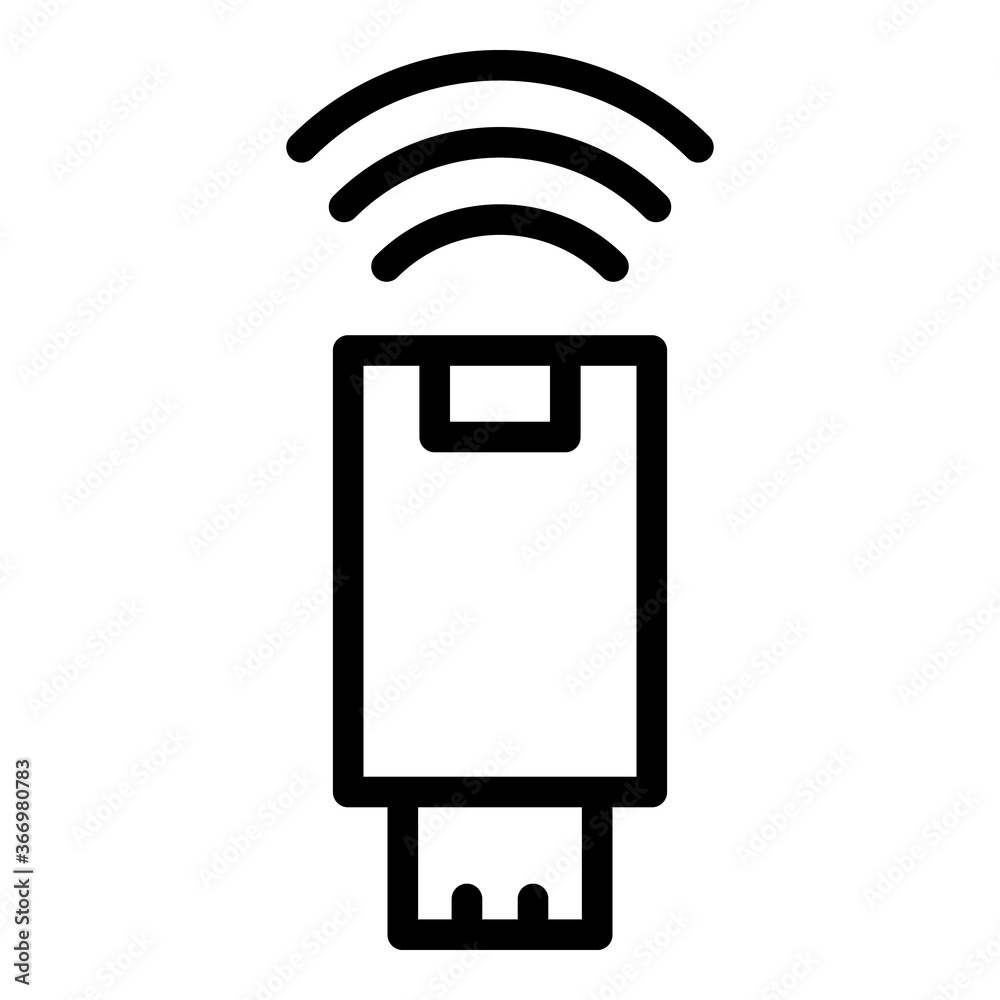 Poster wireless remote control icon. outline wireless remote control vector icon for web design isolated on