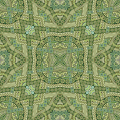 Vector abstract ethnic hand drawn seamless pattern