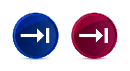 Next icon silky round button set illustration