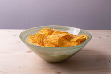 golden crunchy crisps in a bowl
