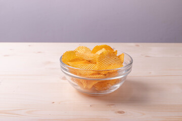 golden crunchy crisps in a bowl