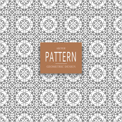 Geometric ornamental vector pattern. Seamless design.