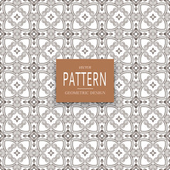 Geometric ornamental vector pattern. Seamless design.