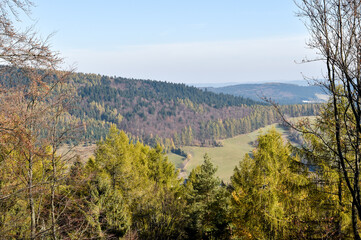 panoramic view of the mountains