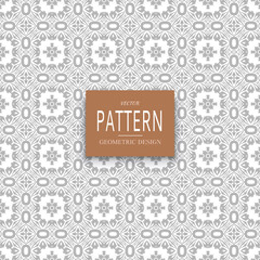 Geometric ornamental vector pattern. Seamless design.