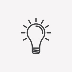 Light Bulb icon vector illustration EPS 10