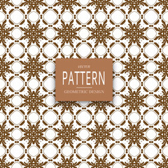 Geometric ornamental vector pattern. Seamless design.