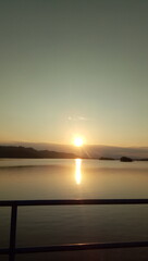 sunset over the sea