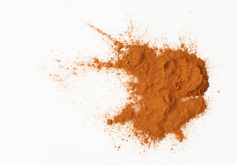 Background image of a pile of ground cinnamon