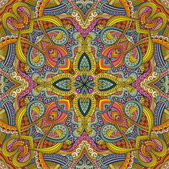 Vector abstract ethnic hand drawn seamless pattern
