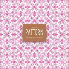 Geometric ornamental vector pattern. Seamless design.