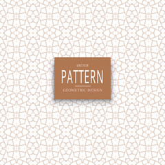 Geometric ornamental vector pattern. Seamless design.