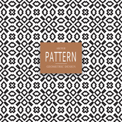 Geometric ornamental vector pattern. Seamless design.