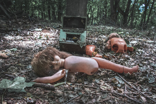 Abandoned doll in Chernobyl