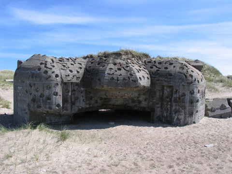 Bunker of the Atlantic Wall in Hirtshals, Jutland, Denmark