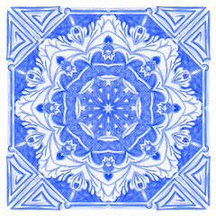 Azulejos Portuguese watercolor