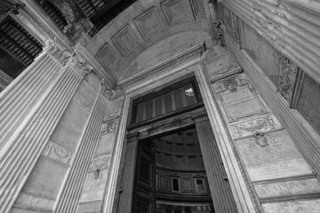Pantheon Church Entrance, Rome, Lazio, Italy