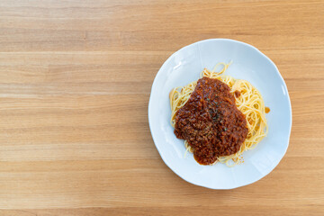 スパゲティー　ミートソース